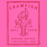 Crawfish Crew Breaux Bridge Retro Cajun Seafood Stripe Pom Pom Beanie