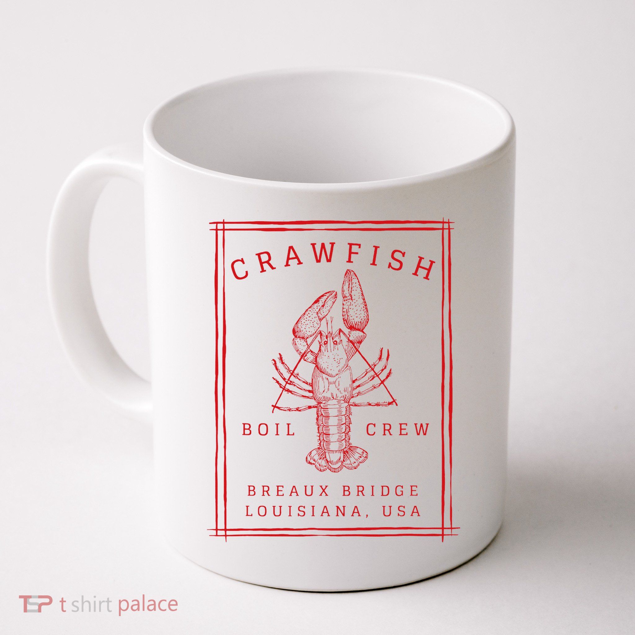 Crawfish Crew Breaux Bridge Retro Cajun Seafood Mug