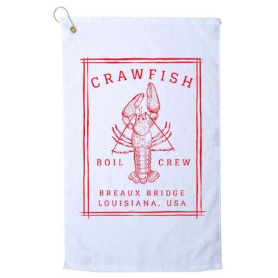 Crawfish Crew Breaux Bridge Retro Cajun Seafood Golf Towel