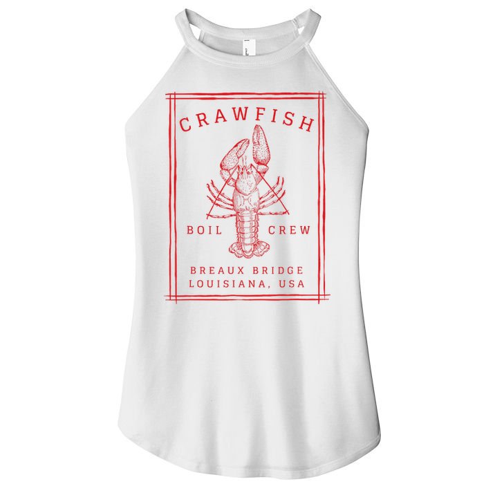 Crawfish Crew Breaux Bridge Retro Cajun Seafood Women's Perfect Tri Rocker Tank