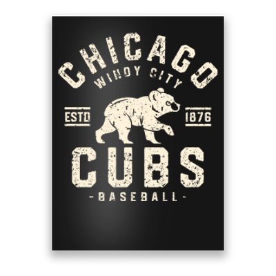 Cubs Chicago Baseball Lover Poster