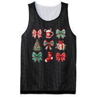 Christmas Coquette Bows Retro Xmas Season Women Mesh Reversible Basketball Jersey Tank