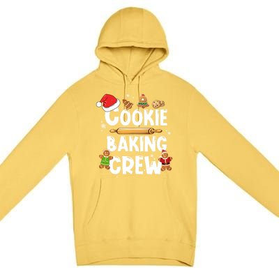 Christmas Cookie Baking Crew Funny Pajamas Family Xmas Funny Gift Meaningful Gif Premium Pullover Hoodie