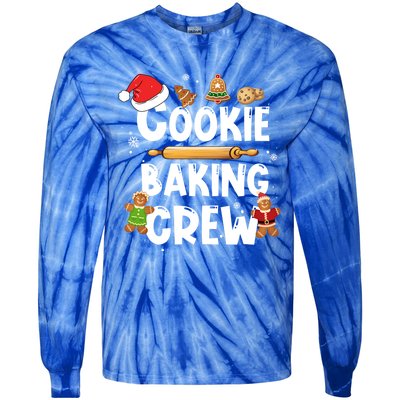 Christmas Cookie Baking Crew Funny Pajamas Family Xmas Funny Gift Meaningful Gif Tie-Dye Long Sleeve Shirt