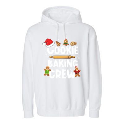 Christmas Cookie Baking Crew Funny Pajamas Family Xmas Funny Gift Meaningful Gif Garment-Dyed Fleece Hoodie