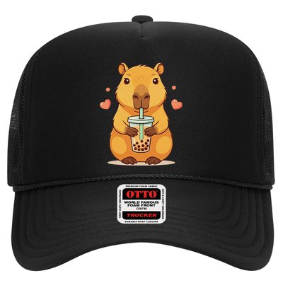 Cute Capybara Boba Tea Bubble Rodent Trucker Hat