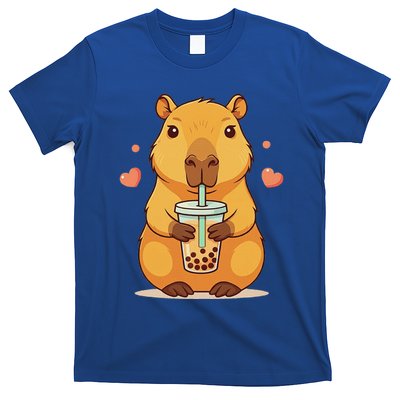 Cute Capybara Boba Tea Bubble Rodent T-Shirt