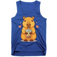Cute Capybara Boba Tea Bubble Rodent Tank Top