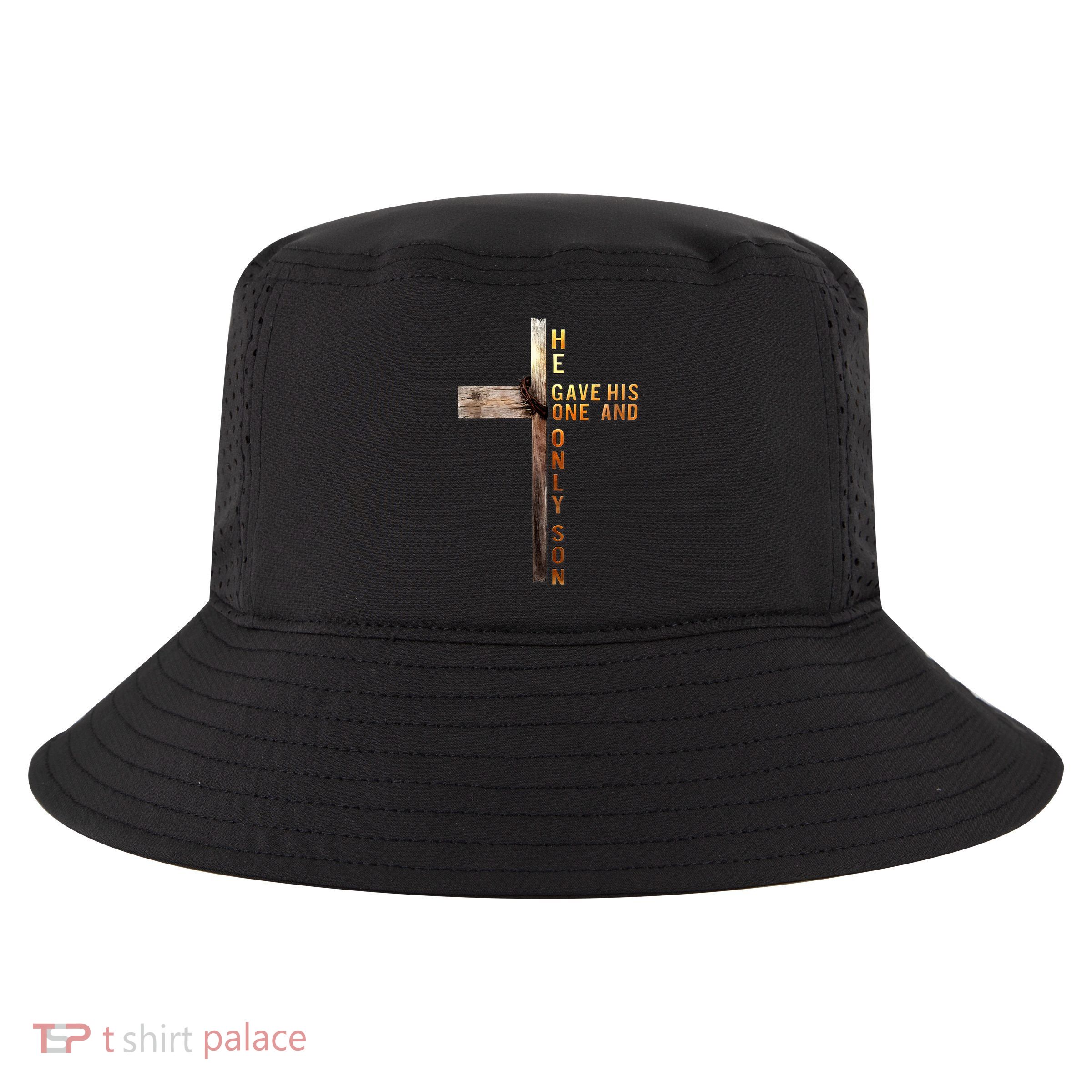 Christian Cross Bible John 3'16 Reflection  Cool Comfort Performance Bucket Hat