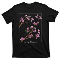 Cute Cherry Blossom Japanese Art Sakura Japan Korean Style T-Shirt