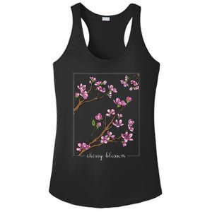 Cute Cherry Blossom Japanese Art Sakura Japan Korean Style Ladies PosiCharge Competitor Racerback Tank