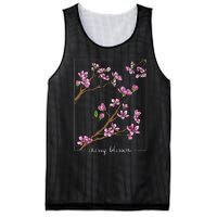 Cute Cherry Blossom Japanese Art Sakura Japan Korean Style Mesh Reversible Basketball Jersey Tank