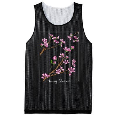 Cute Cherry Blossom Japanese Art Sakura Japan Korean Style Mesh Reversible Basketball Jersey Tank