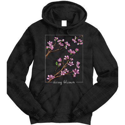 Cute Cherry Blossom Japanese Art Sakura Japan Korean Style Tie Dye Hoodie