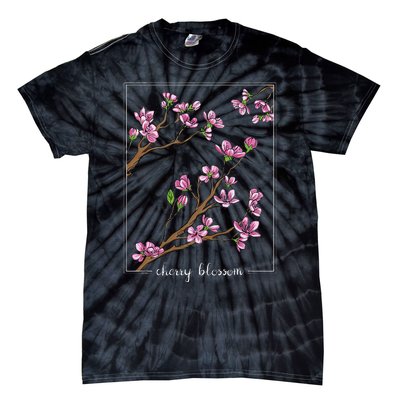 Cute Cherry Blossom Japanese Art Sakura Japan Korean Style Tie-Dye T-Shirt