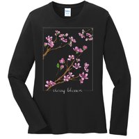 Cute Cherry Blossom Japanese Art Sakura Japan Korean Style Ladies Long Sleeve Shirt