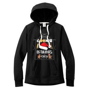 Christmas Cookie Baking Crew Funny Pajamas Family Xmas Santa Great Gift Women's Fleece Hoodie