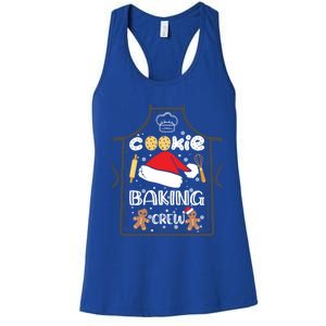 Christmas Cookie Baking Crew Funny Pajamas Family Xmas Santa Great Gift Women's Racerback Tank