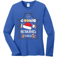 Christmas Cookie Baking Crew Funny Pajamas Family Xmas Santa Great Gift Ladies Long Sleeve Shirt