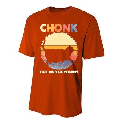 Chonk Cat Big Meme Funny Retro Style Intage Cats Memes Performance Sprint T-Shirt