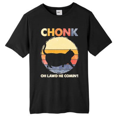 Chonk Cat Big Meme Funny Retro Style Intage Cats Memes Tall Fusion ChromaSoft Performance T-Shirt