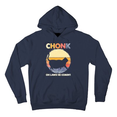 Chonk Cat Big Meme Funny Retro Style Intage Cats Memes Hoodie