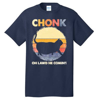 Chonk Cat Big Meme Funny Retro Style Intage Cats Memes Tall T-Shirt