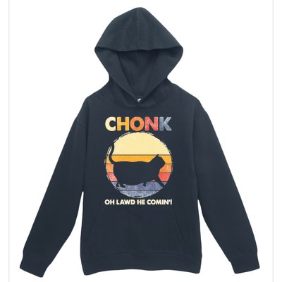 Chonk Cat Big Meme Funny Retro Style Intage Cats Memes Urban Pullover Hoodie