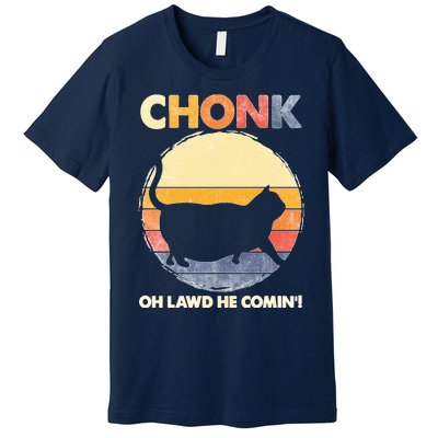 Chonk Cat Big Meme Funny Retro Style Intage Cats Memes Premium T-Shirt