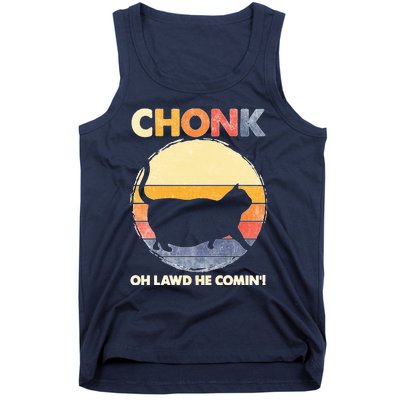 Chonk Cat Big Meme Funny Retro Style Intage Cats Memes Tank Top