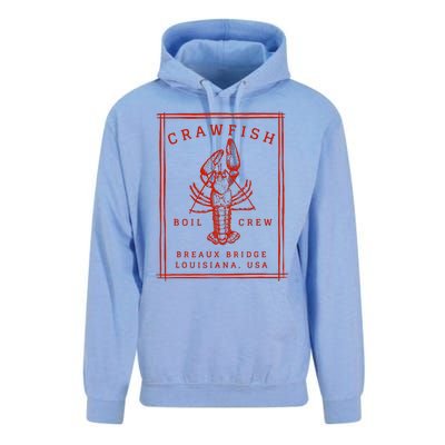 Crawfish Crew Breaux Bridge Retro Cajun Seafood Unisex Surf Hoodie