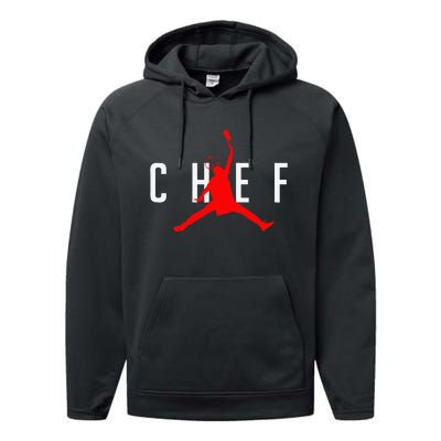 Chef Cook BBQ Funny Tee Cool Cooking Love Perfect Gift Idea Performance Fleece Hoodie