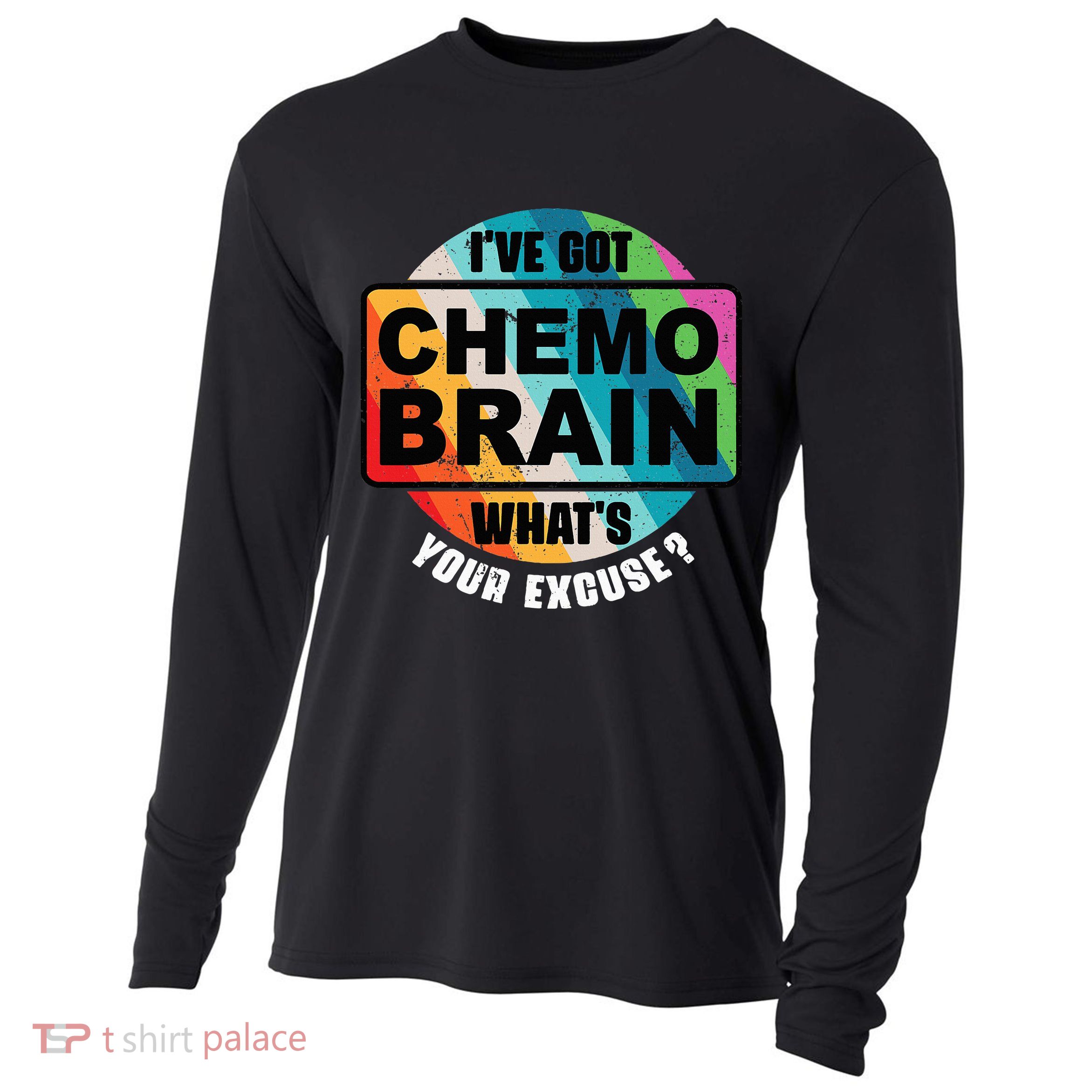 Cancer Chemo Brain Retro Awareness Cooling Performance Long Sleeve Crew