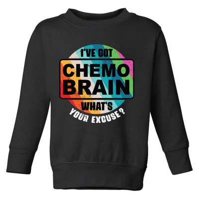 Cancer Chemo Brain Retro Awareness Toddler Sweatshirt