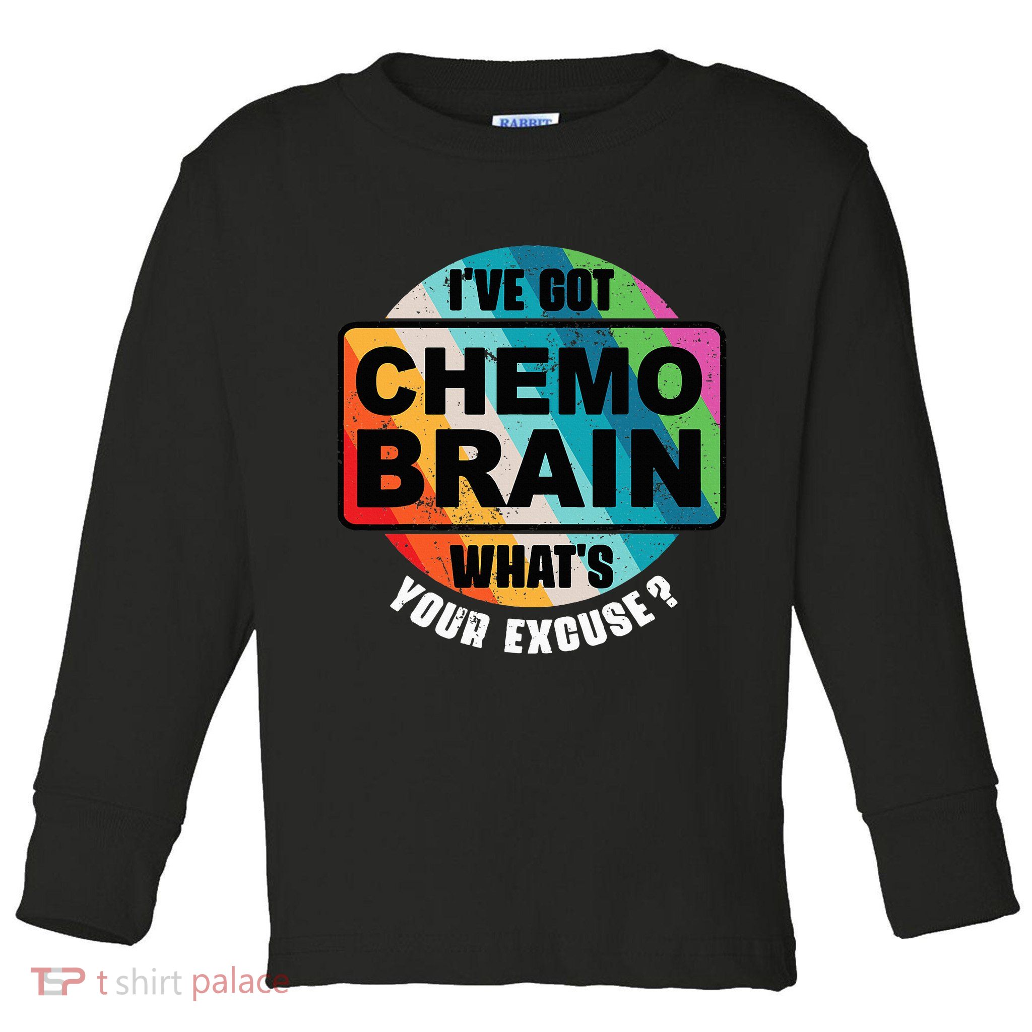 Cancer Chemo Brain Retro Awareness Toddler Long Sleeve Shirt