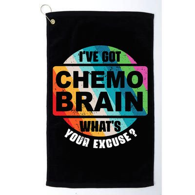 Cancer Chemo Brain Retro Awareness Golf Towel