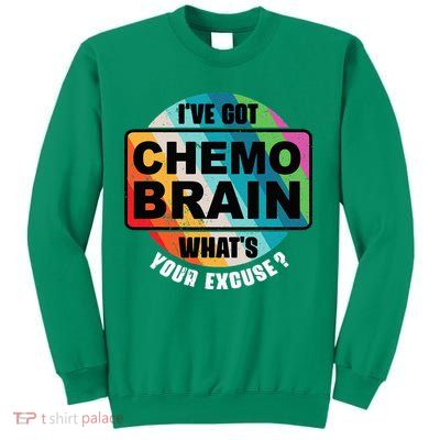 Cancer Chemo Brain Retro Awareness Sweatshirt