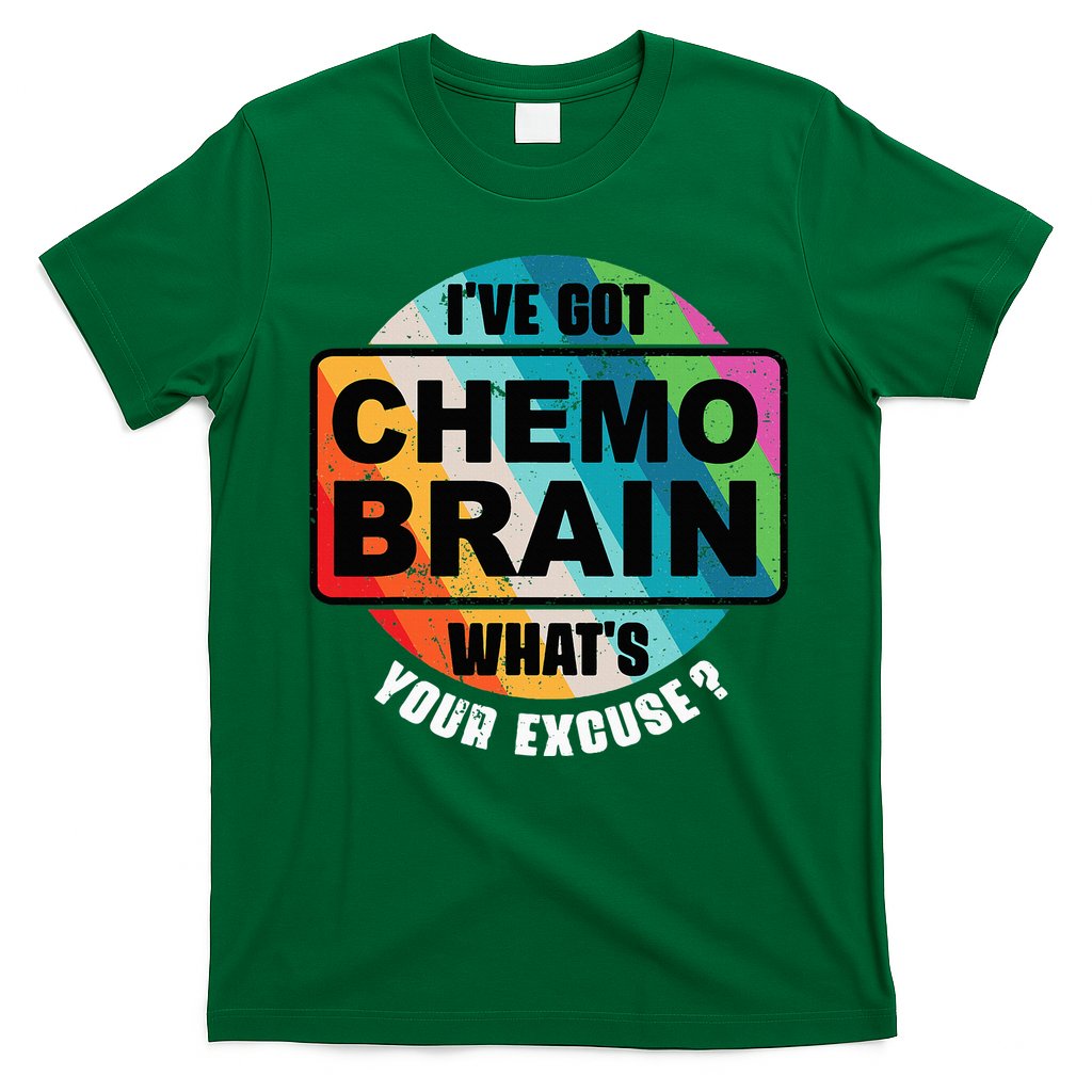 Cancer Chemo Brain Retro Awareness T-Shirt