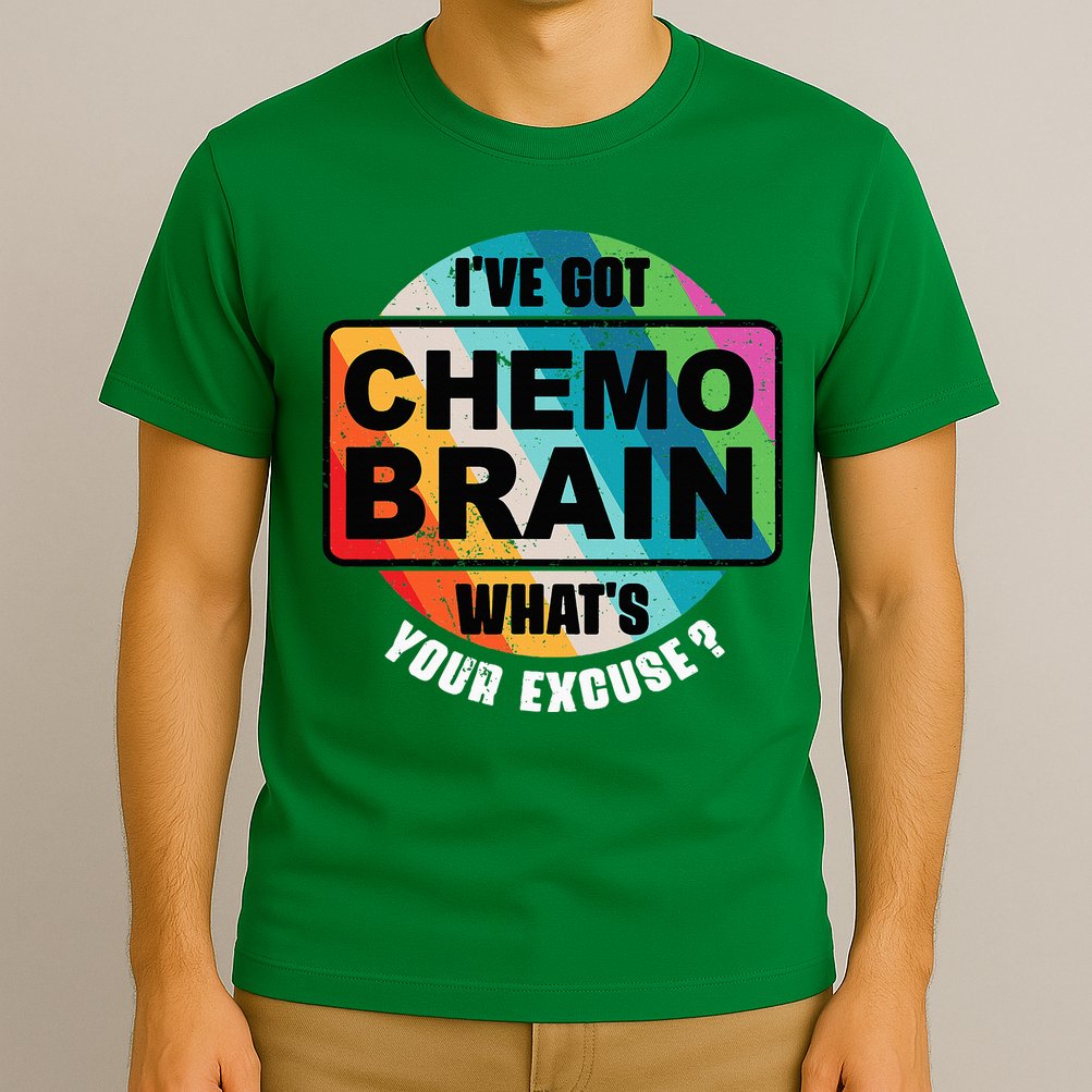 Cancer Chemo Brain Retro Awareness T-Shirt