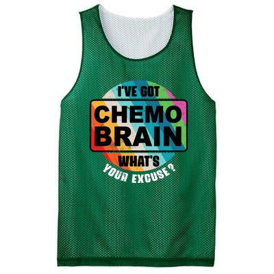 Cancer Chemo Brain Retro Awareness Mesh Reversible Basketball Jersey Tank