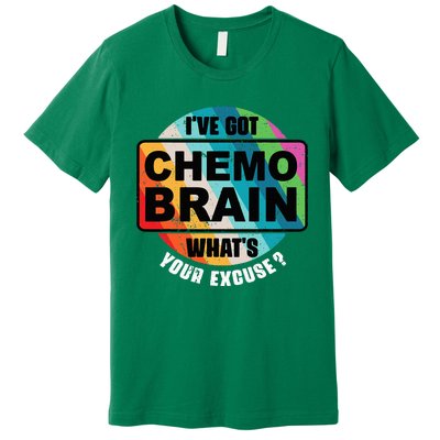 Cancer Chemo Brain Retro Awareness Premium T-Shirt