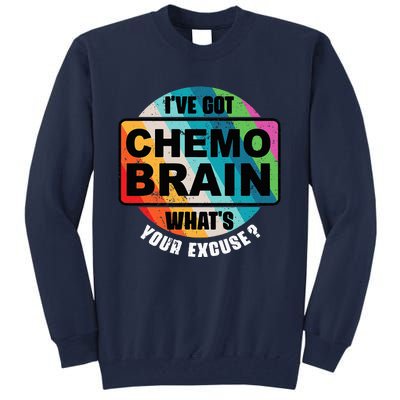 Cancer Chemo Brain Retro Awareness Tall Sweatshirt