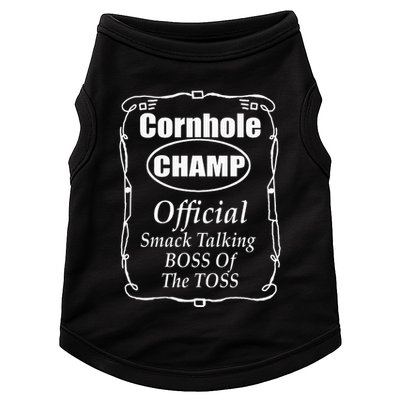 Cornhole Champion Boss Of The Toss Cornhole Doggie Tank