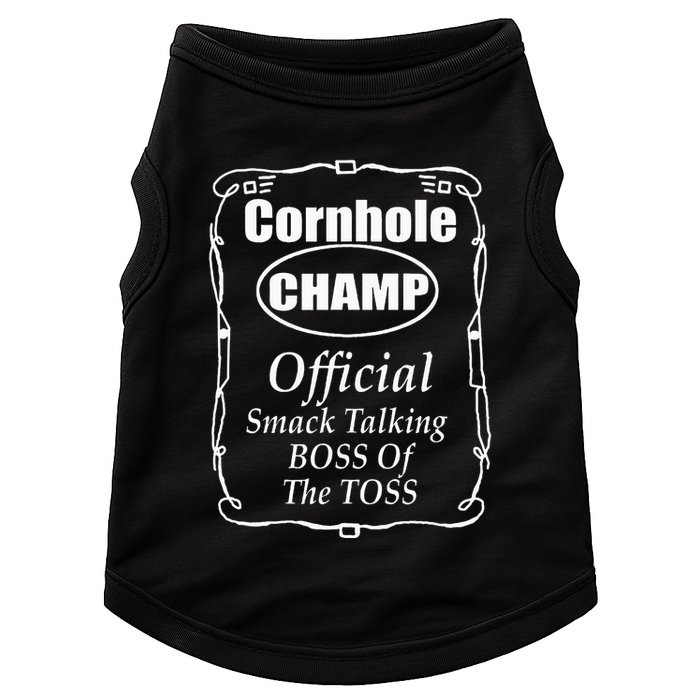 Cornhole Champion Boss Of The Toss Cornhole Doggie Tank