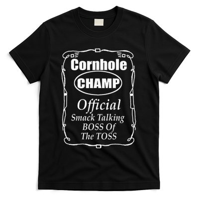 Cornhole Champion Boss Of The Toss Cornhole T-Shirt