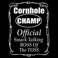 Cornhole Champion Boss Of The Toss Cornhole Drawstring Bag
