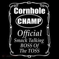 Cornhole Champion Boss Of The Toss Cornhole Poster