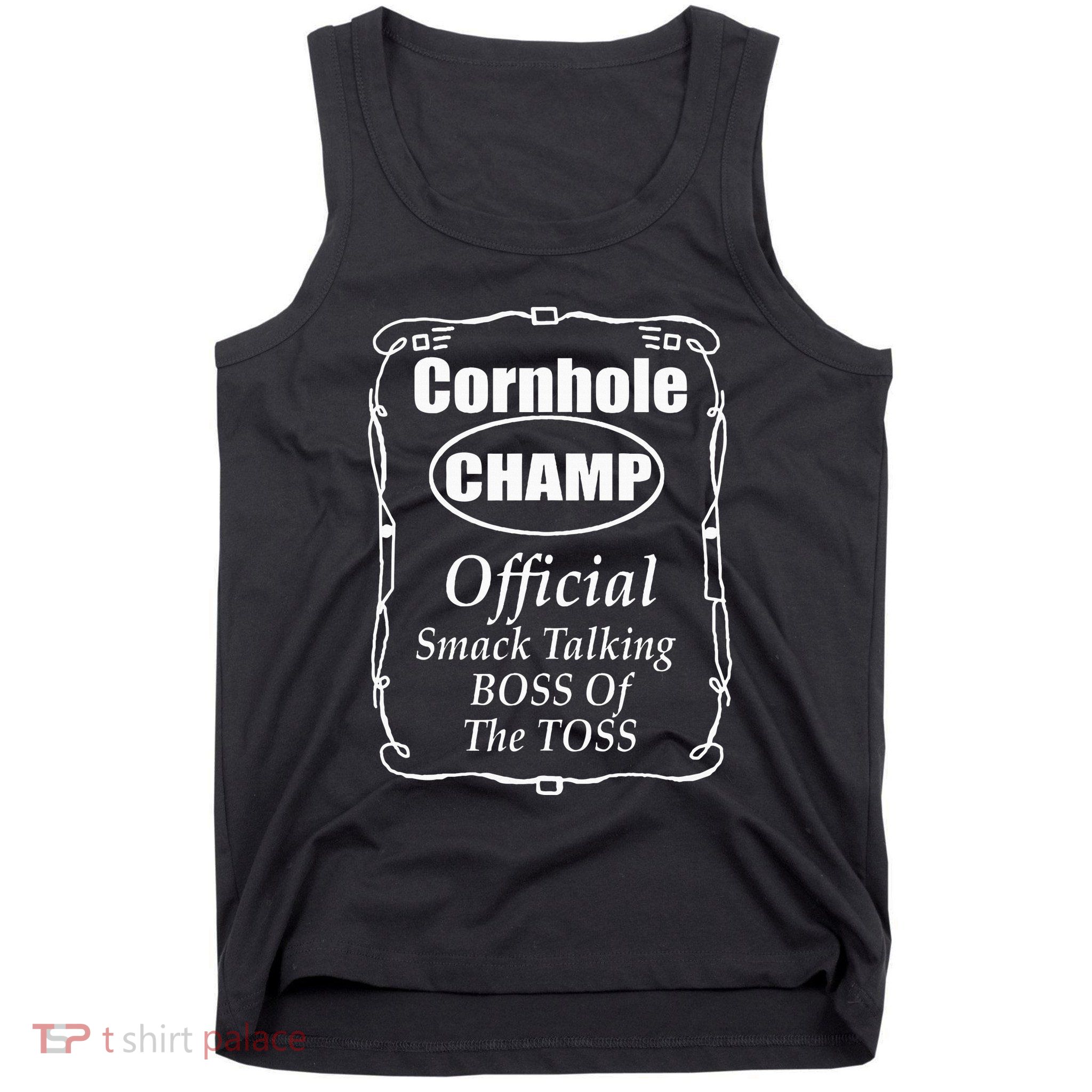Cornhole Champion Boss Of The Toss Cornhole Tank Top