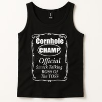 Cornhole Champion Boss Of The Toss Cornhole Tank Top