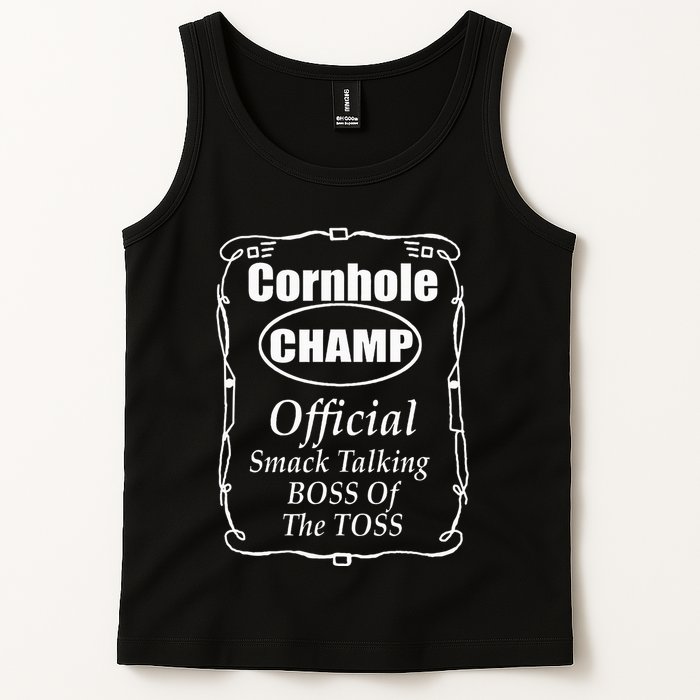 Cornhole Champion Boss Of The Toss Cornhole Tank Top